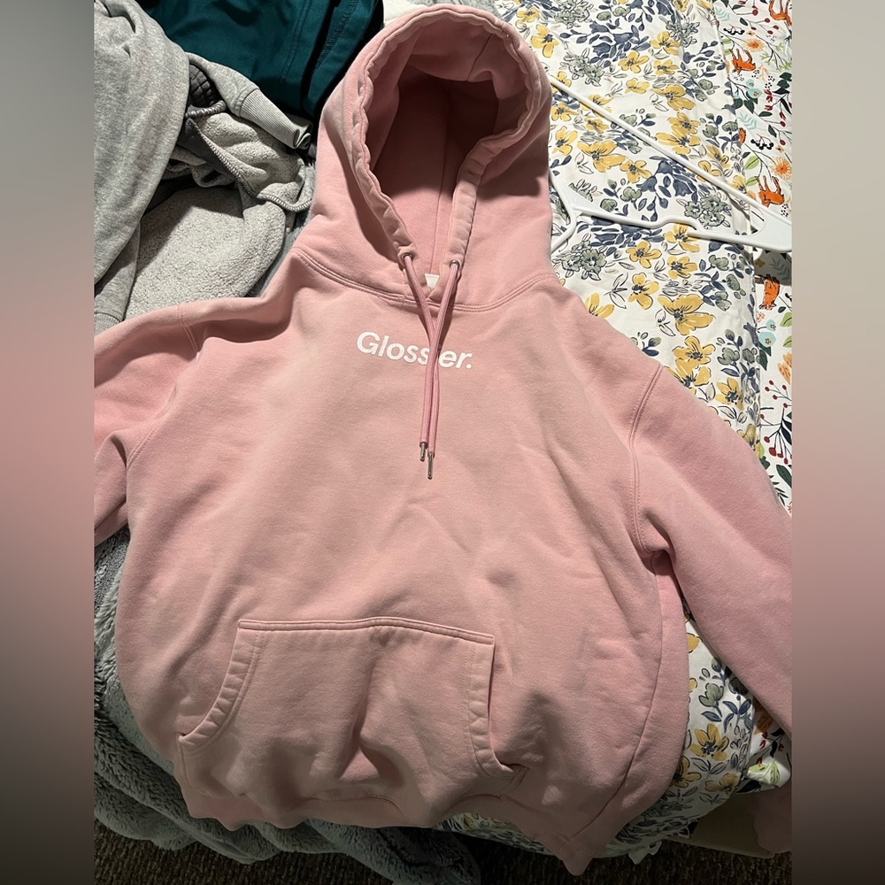 Glossier Hoodie size Small